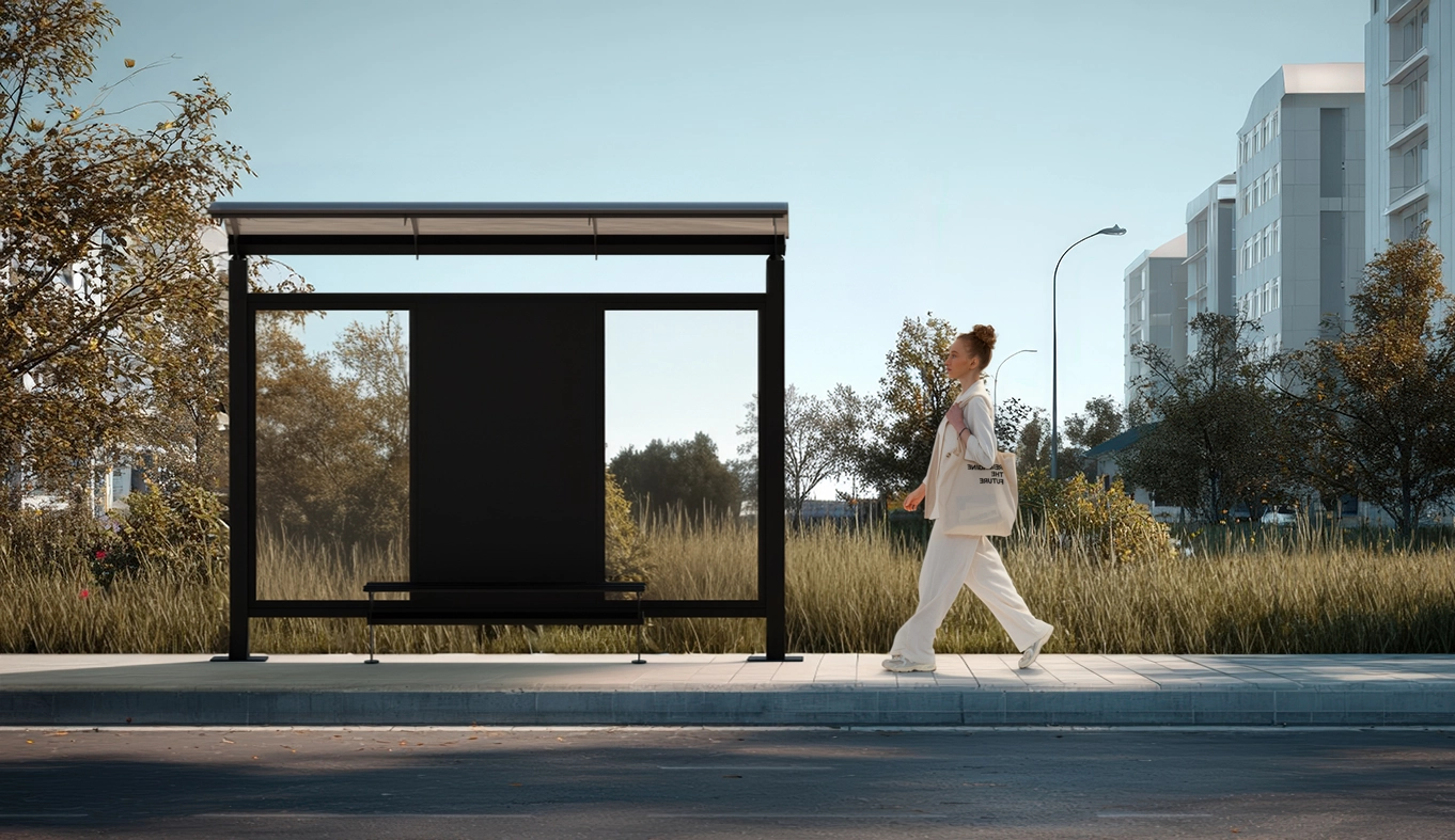 Bus shelters: designer spaces for waiting for public transport