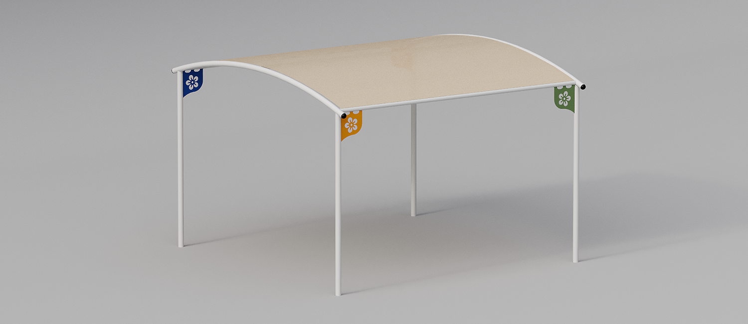 Abacus outdoor classroom to be buried and PVC cover sheet