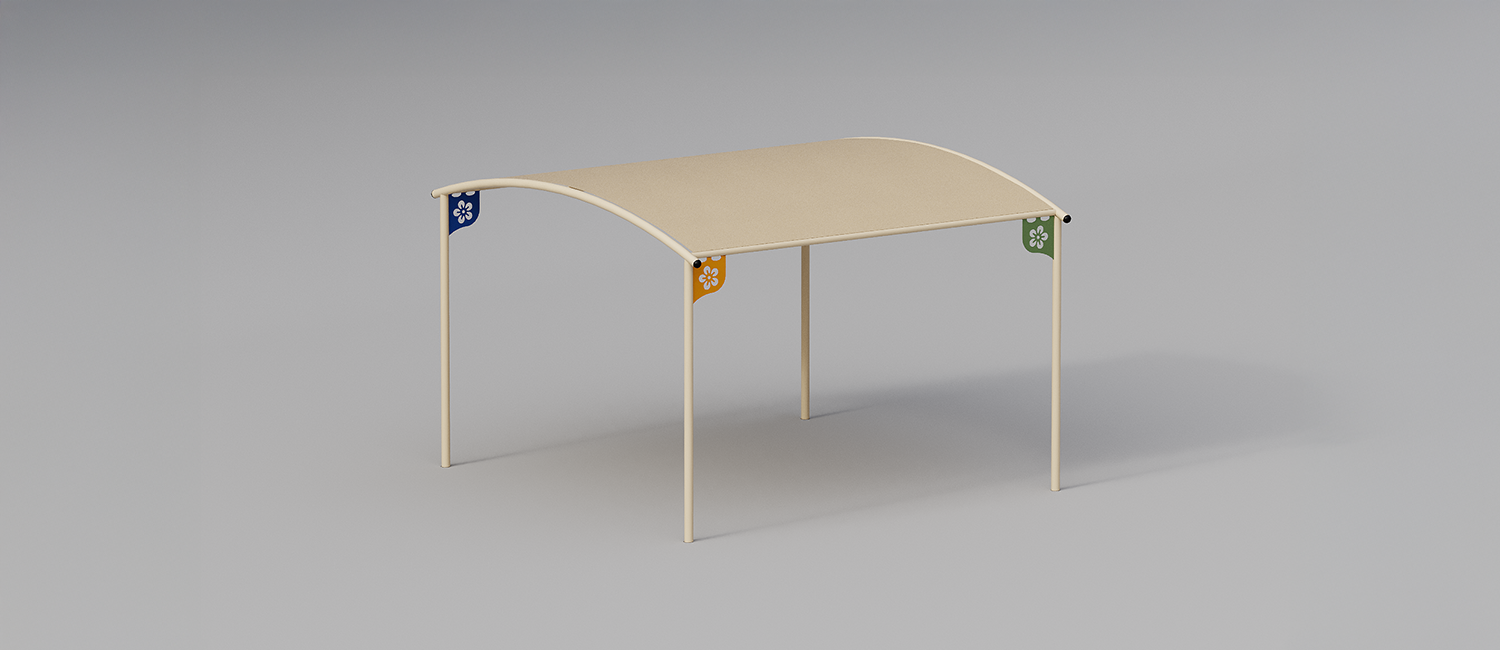 Abacus outdoor classroom to be buried and PVC cover sheet