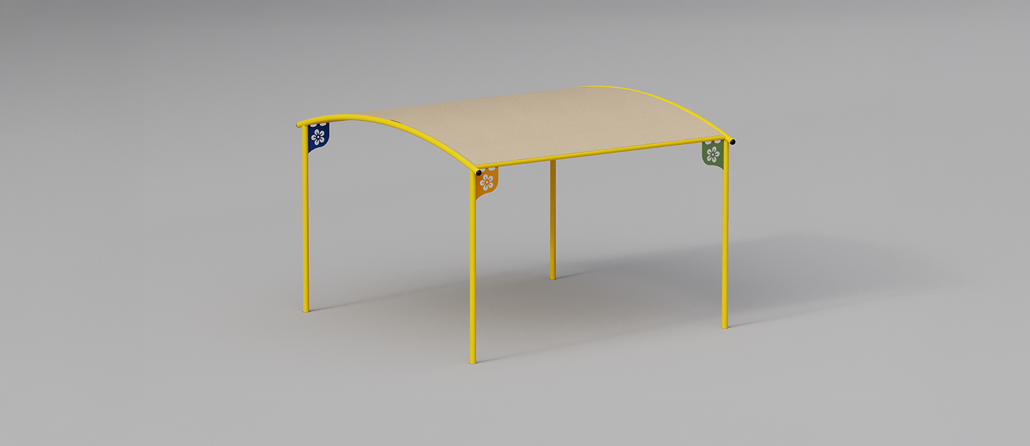 Abacus outdoor classroom to be buried and PVC cover sheet