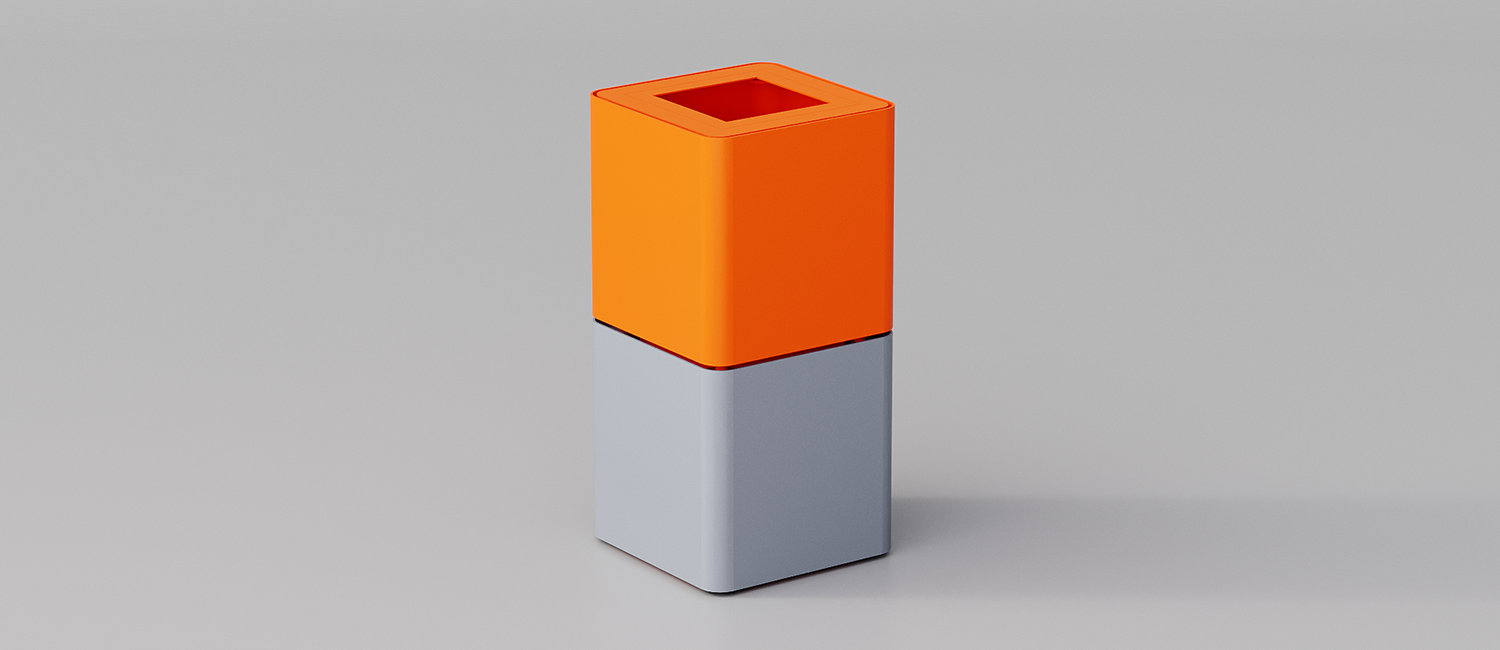 Cubik large trash bin
