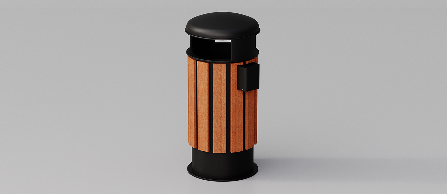 Large trash bin Klar