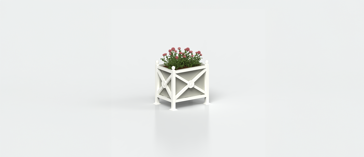 Rectangular Flower box Orchidea Midi vista 4