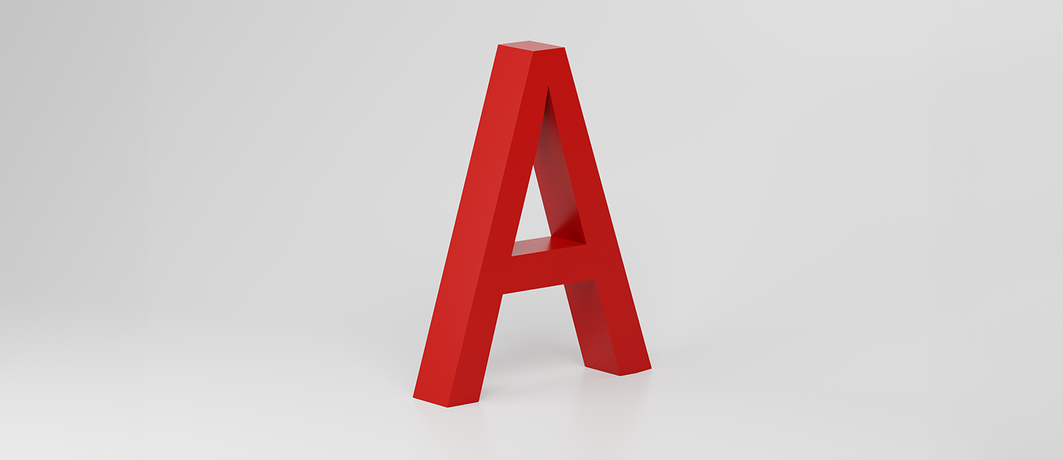 Letter Alfy 3D