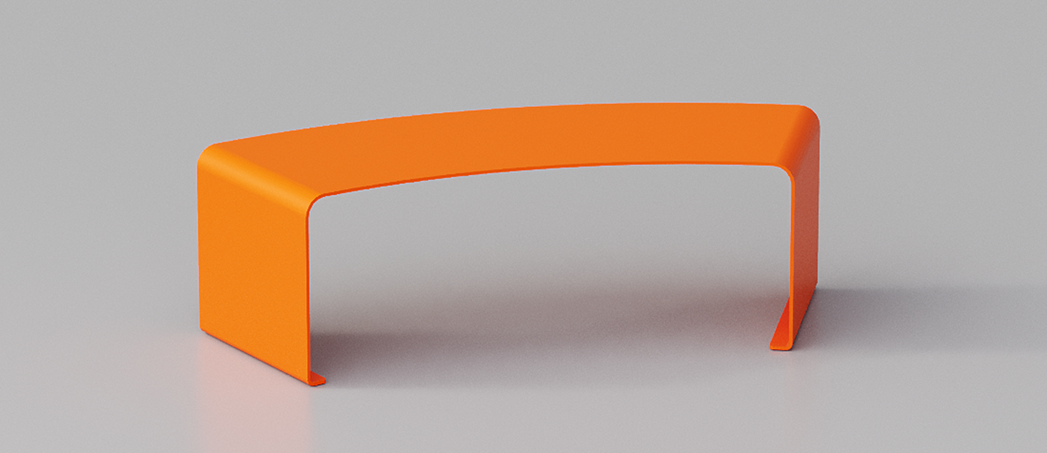 Panca curva Thin vista 1