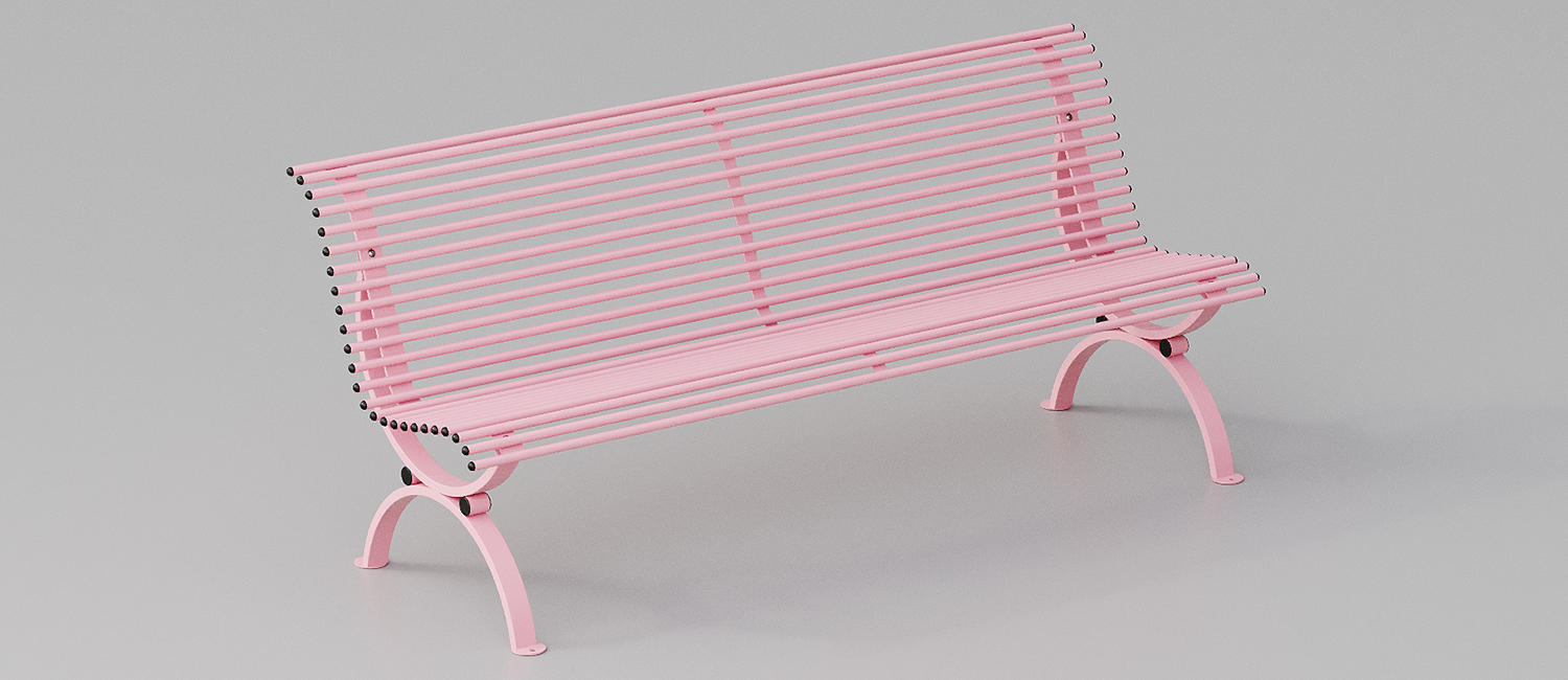 Clematis Ribbon bench