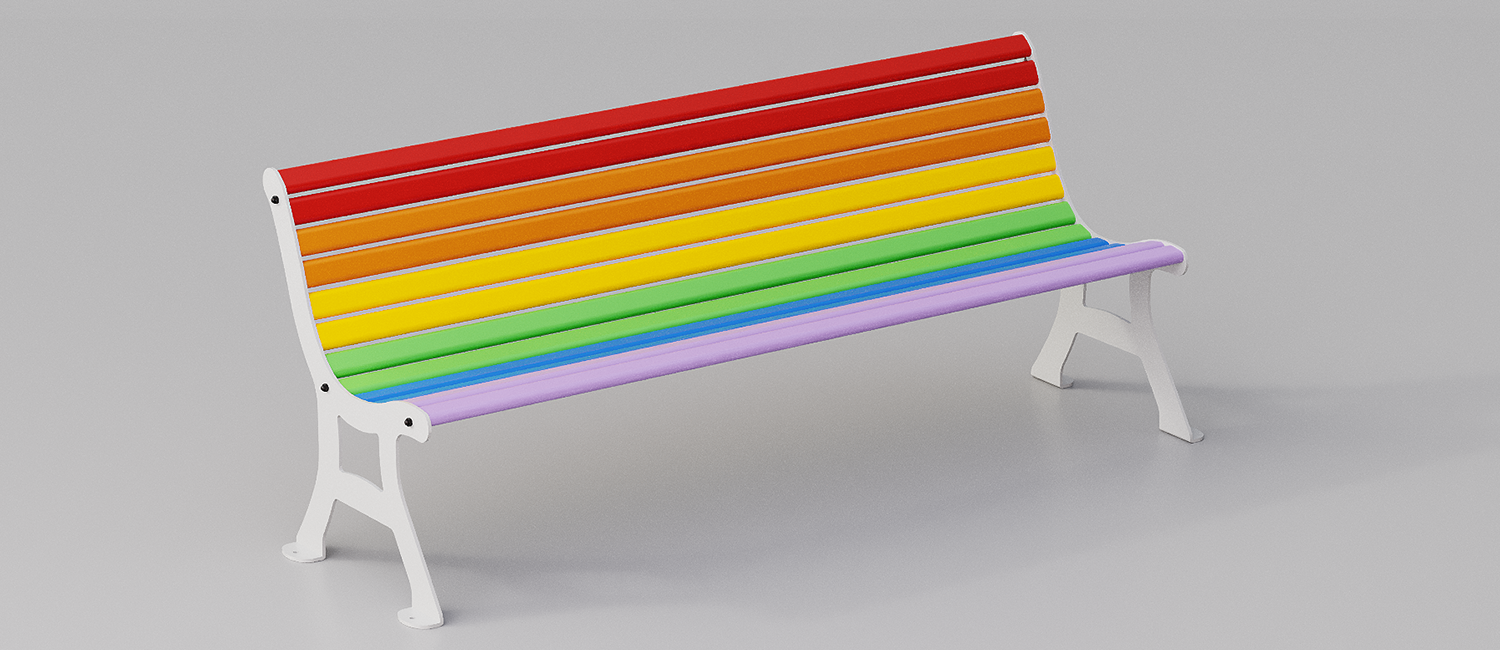 Debora rainbow bench