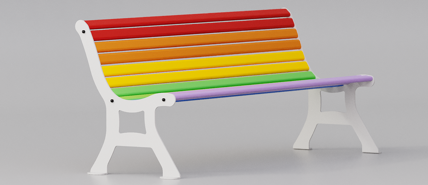 Debora rainbow bench