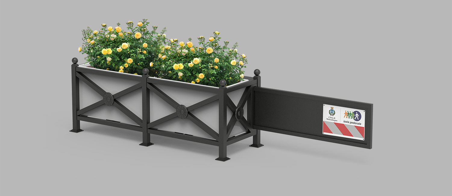 Open&Go pedestrian barrier with 90cm right barrier