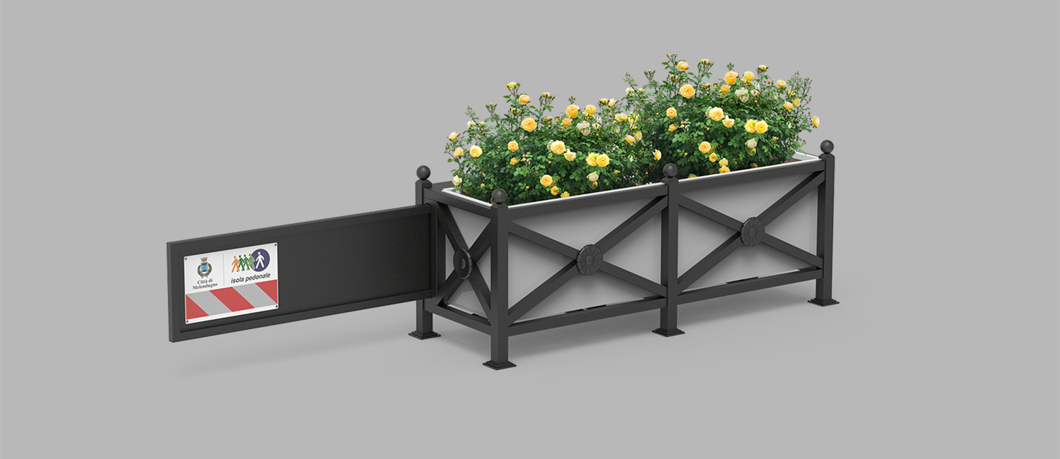 Open&Go pedestrian barrier with 90cm left barrier