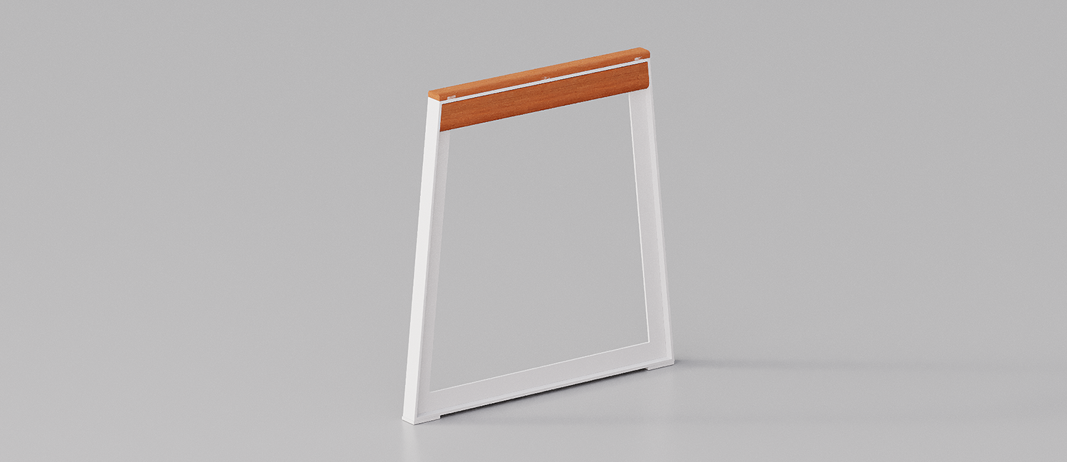 UpsideDown pedestrian guard with wide base