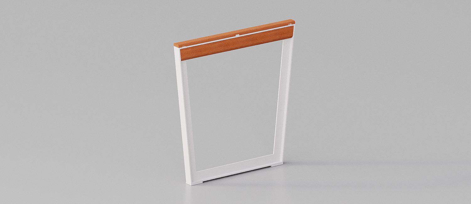 UpsideDown pedestrain barrier with narrow base