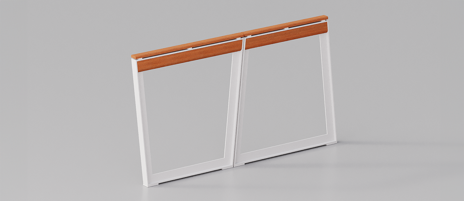 UpsideDown pedestrain barrier with narrow base