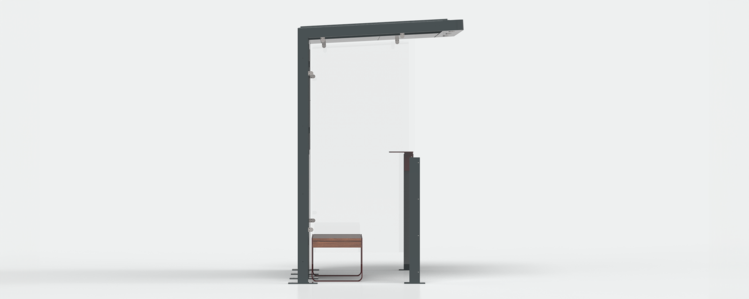Pensilina io 3 moduli vista 3
