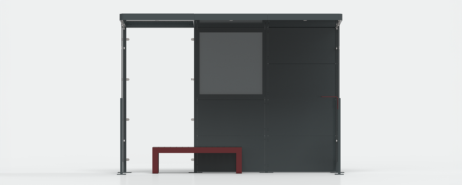 Pensilina io 3 moduli vista 4