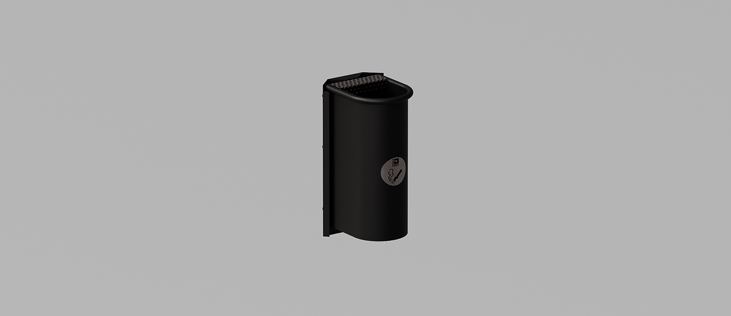 Cicco ashtray with wall mounting