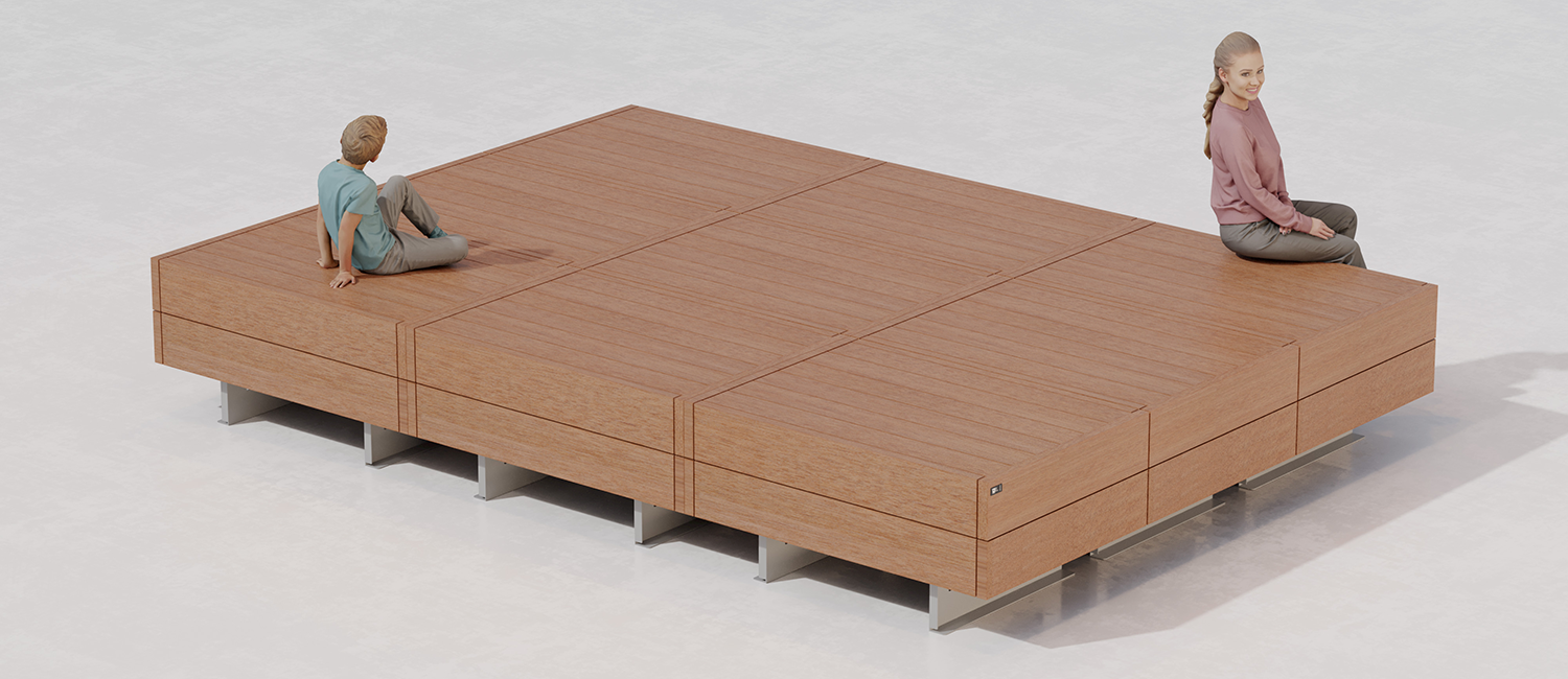 Noi seat with flowe box