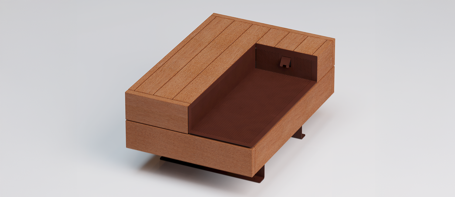 Noi bench with USB charger