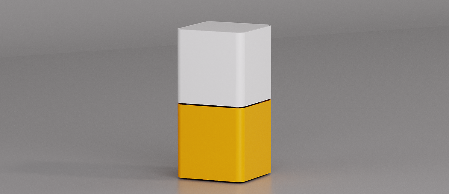 Tavolino Cubik con piano in metallo vista 4