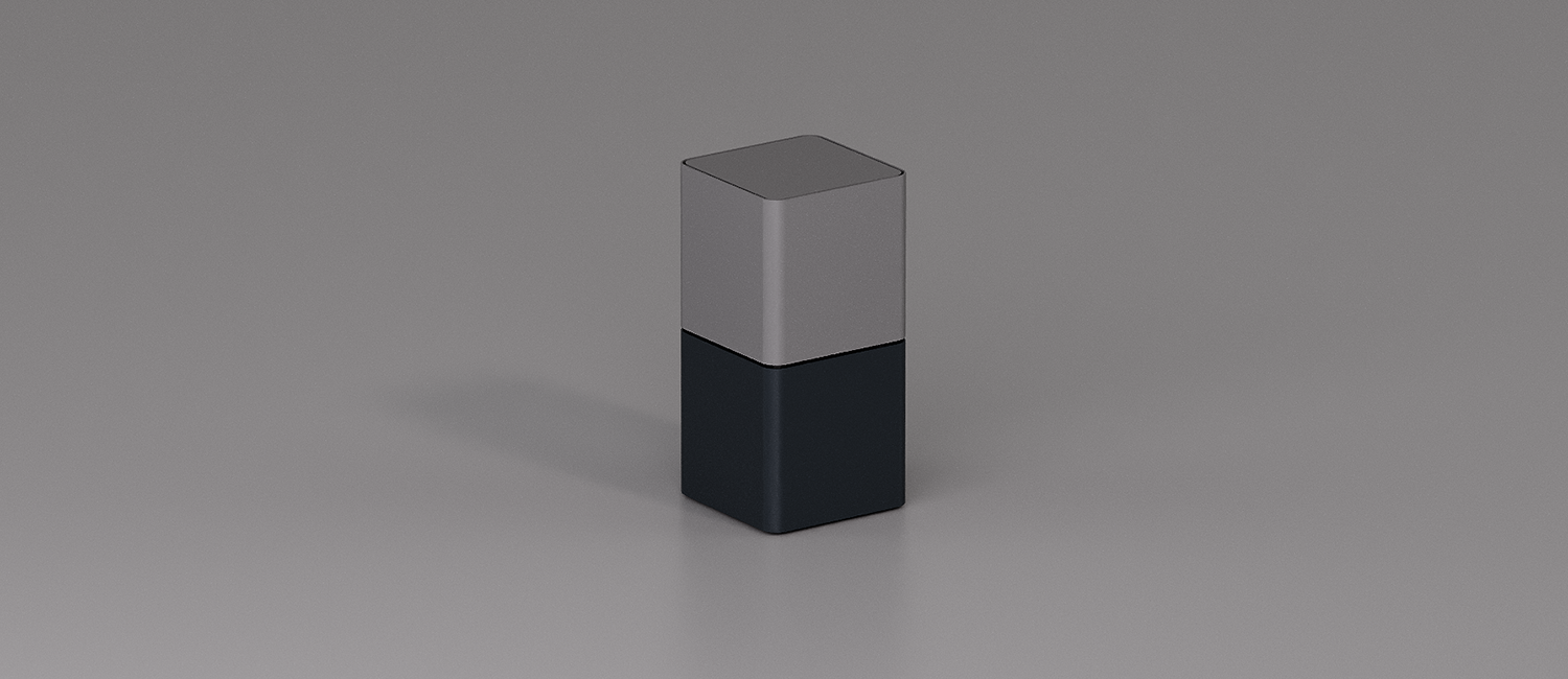 Tavolino Cubik con piano in metallo vista 5