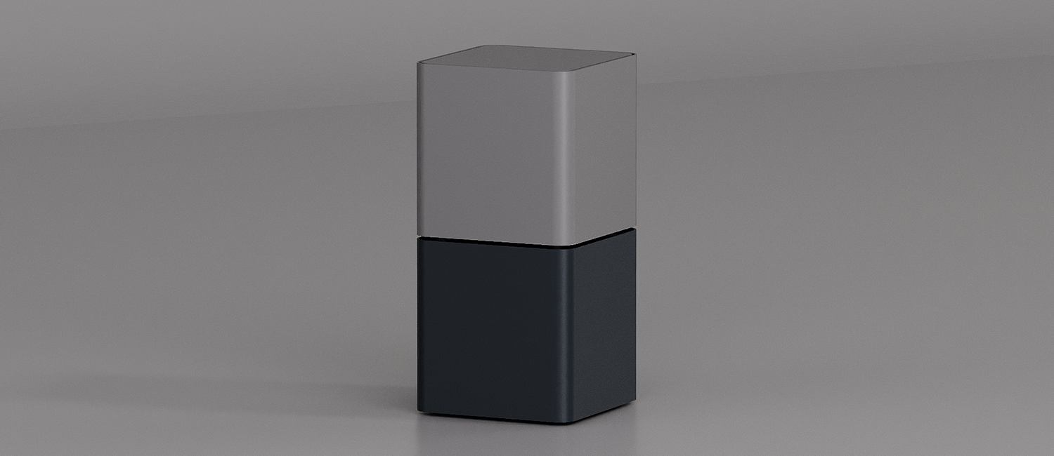 Tavolino Cubik con piano in metallo vista 7