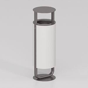 Diapason litter bin with lid