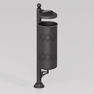 Bin Urano with lid and ashtray