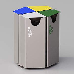Large Trash Bin HEX