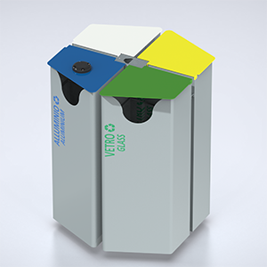 Large Trash Bin ecosmart HEX