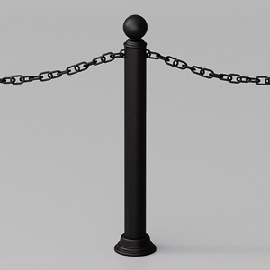 Icaro bollard with rings