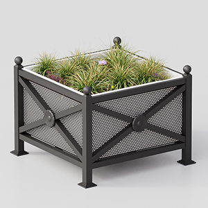 Flower Box Orchidea Maxi with perforated sheet panels