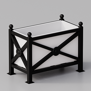 Rectangular Flower box Orchidea Maxi