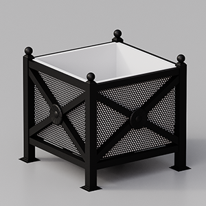 Flower Box Orchidea Midi with perforated sheet panels