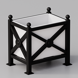 Rectangular Flower box Orchidea Midi