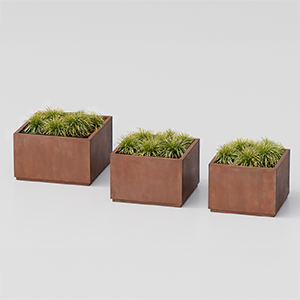 Rusty flower box