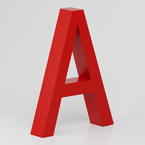 Letter Alfy 3D