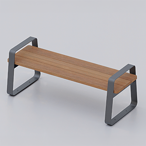 Panca Easy Wood con braccioli