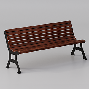 Debora bench with Nordic Pine wooden planks