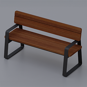 Easy wood bench