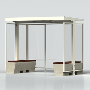 Carlotta self-supporting flat roof shelter