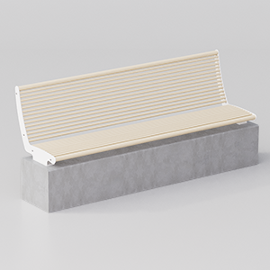 Panama bench wall mounted