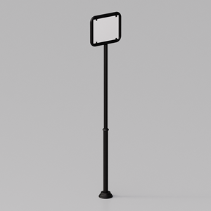 Messapia street plate with stand for ceramic plaques