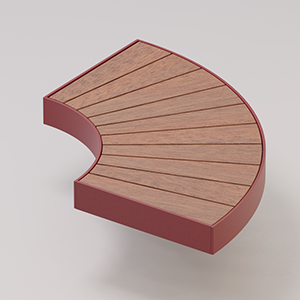 Elemento di collegamento curvo, accessorio per linea IO.