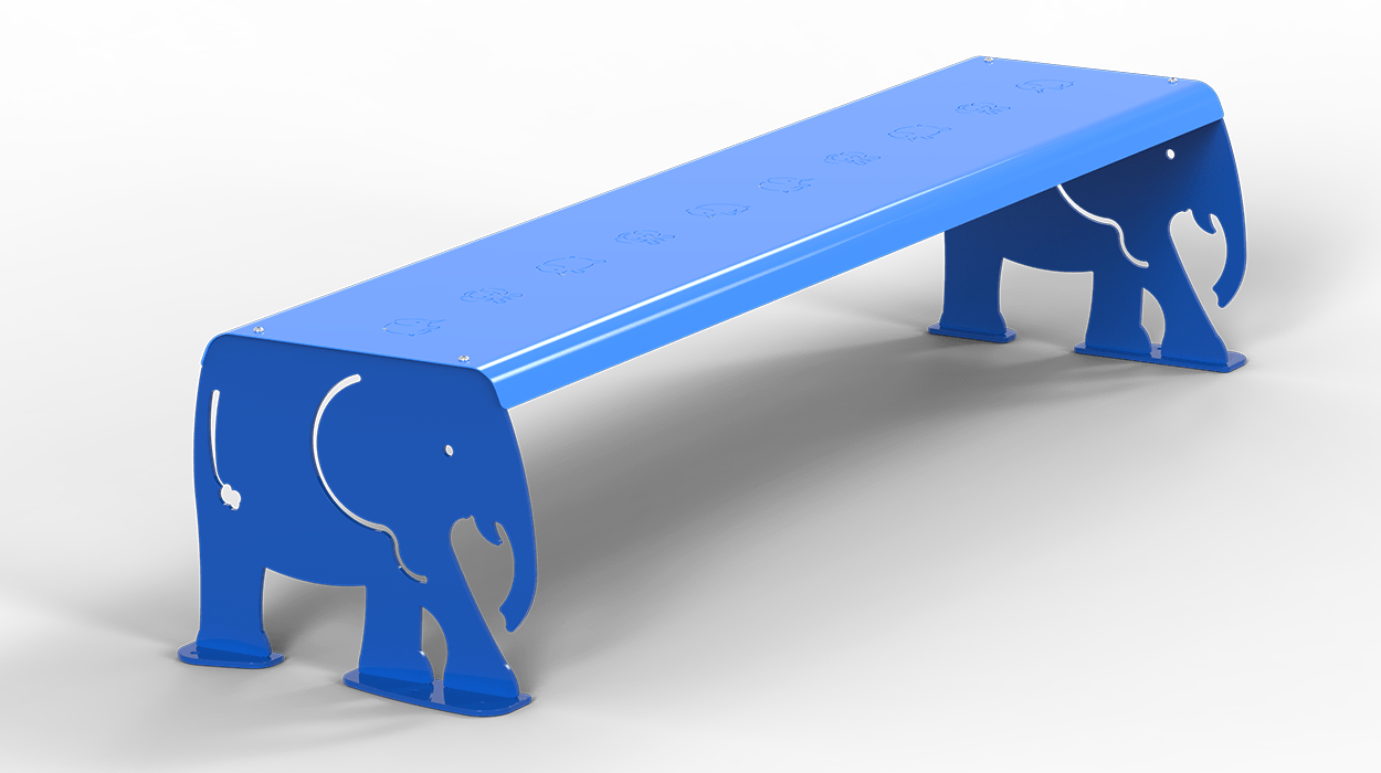 Dumbo model bench for urban furniture