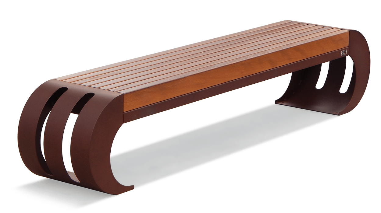 Bench with modern design for Iccos model urban furniture.