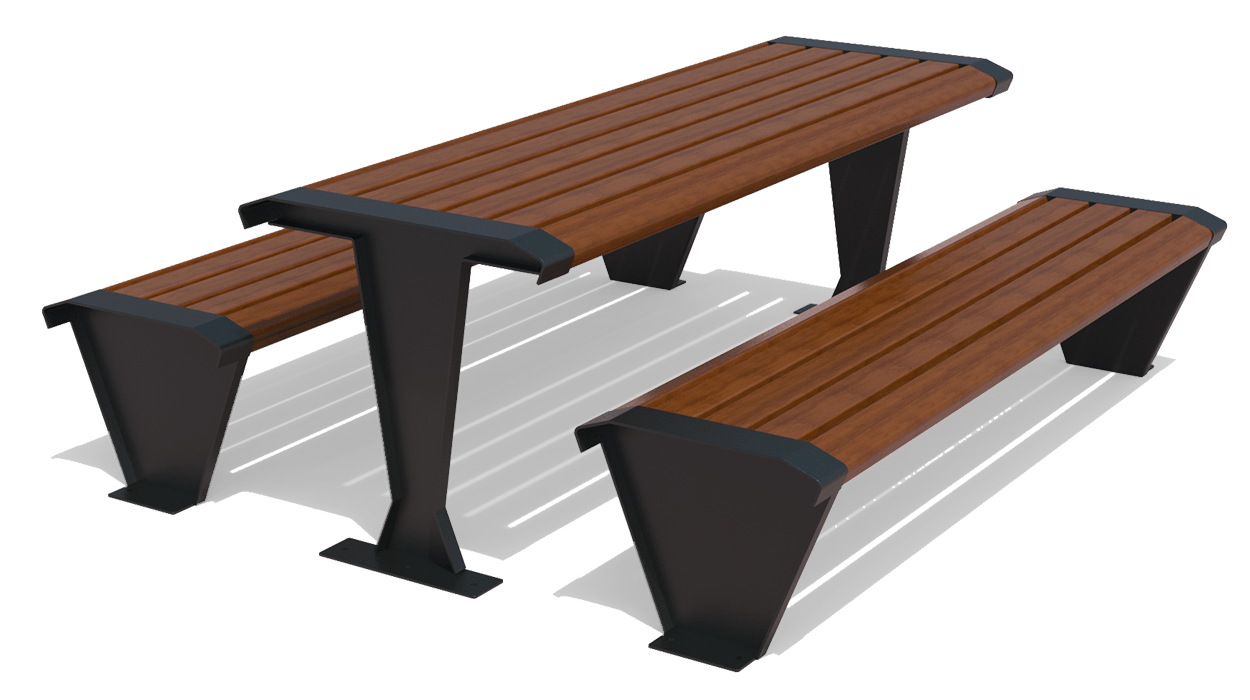 Essence model picnic table for public spaces