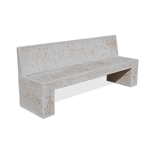 Copan bench with backrest, code C9034